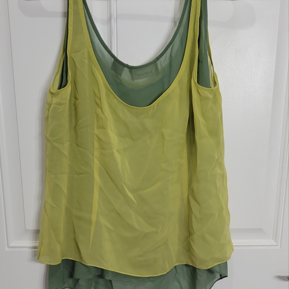 Dana Buchman Double Layer 100% Silk Blouse/Cami - Picture 1 of 3